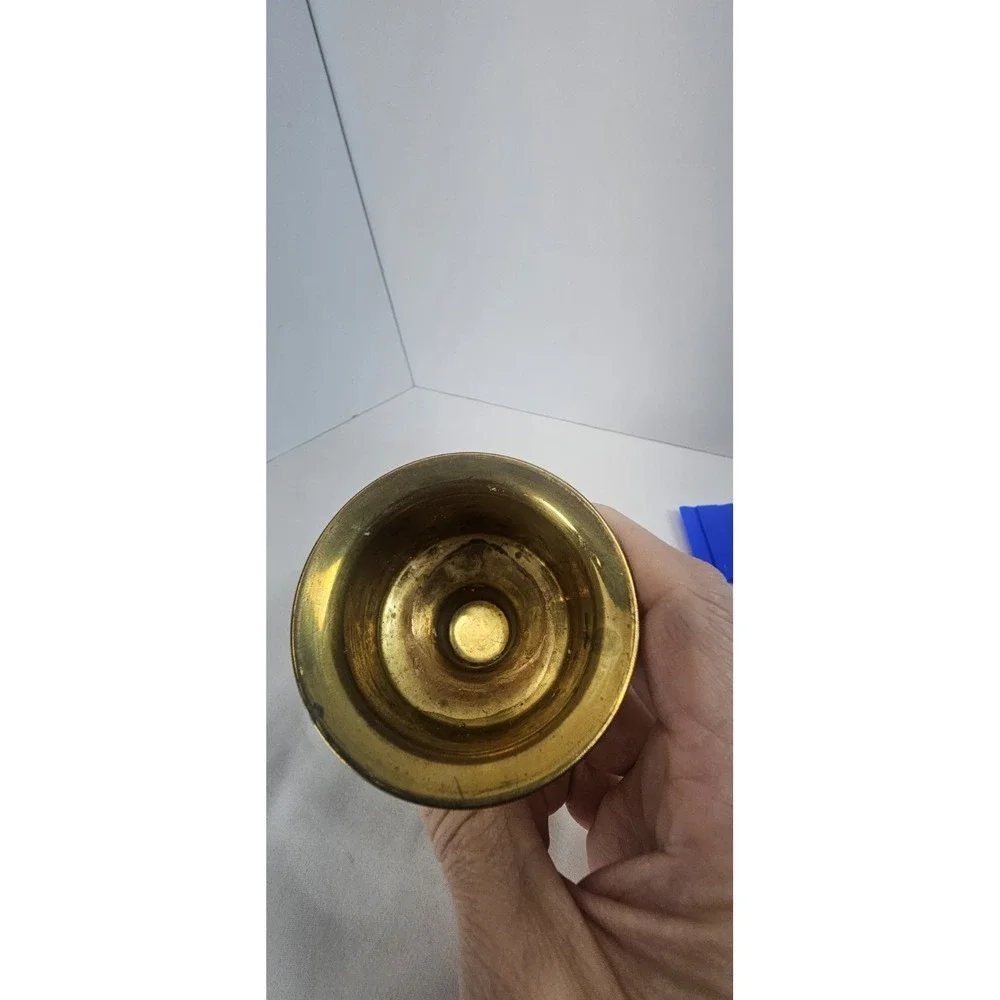 International Silver Co Solid Brass Handmade Taper‎ Candlestick Holder Vintage